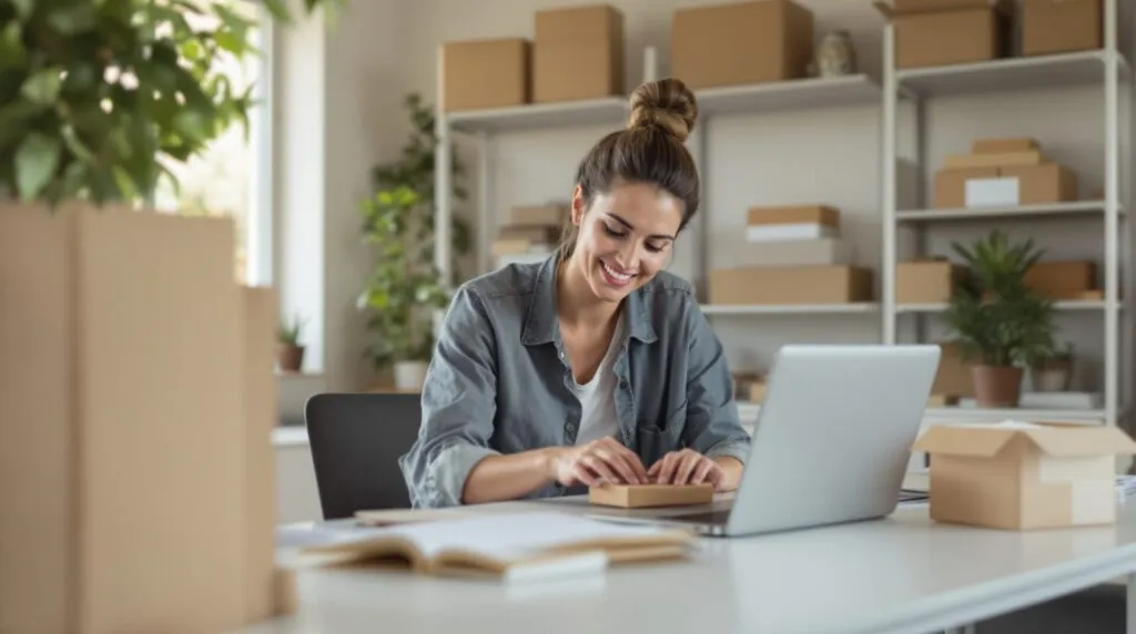travailler à domicile emballage