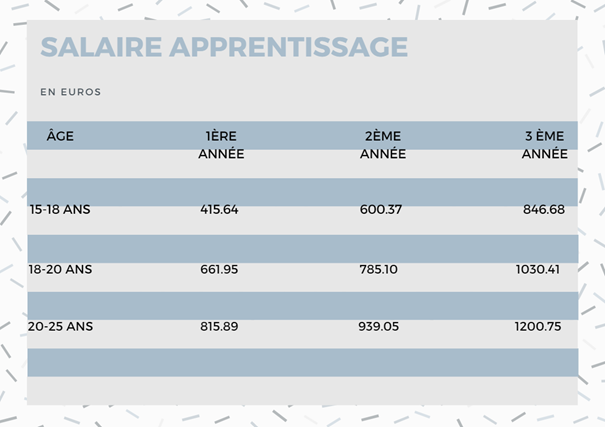 Salaire apprentissage : le montant et le contrat de travail