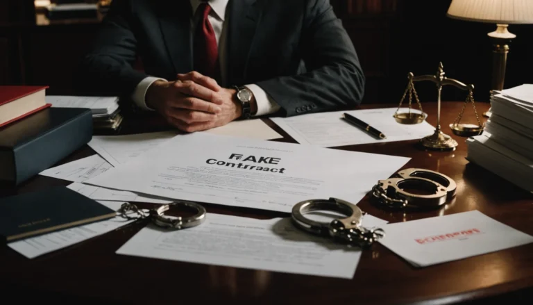 faire un faux contrat de travail risque