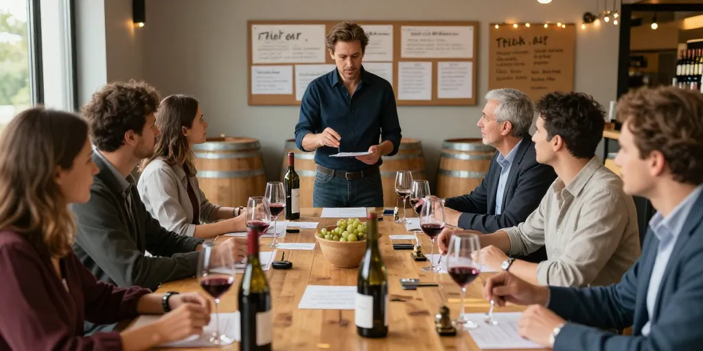 animation autour du vin